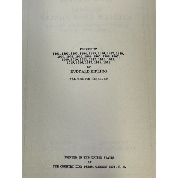 'Selected Stories from Kipling' by Wm. Lyon Phelps Doubleday - Picture 6 of 7